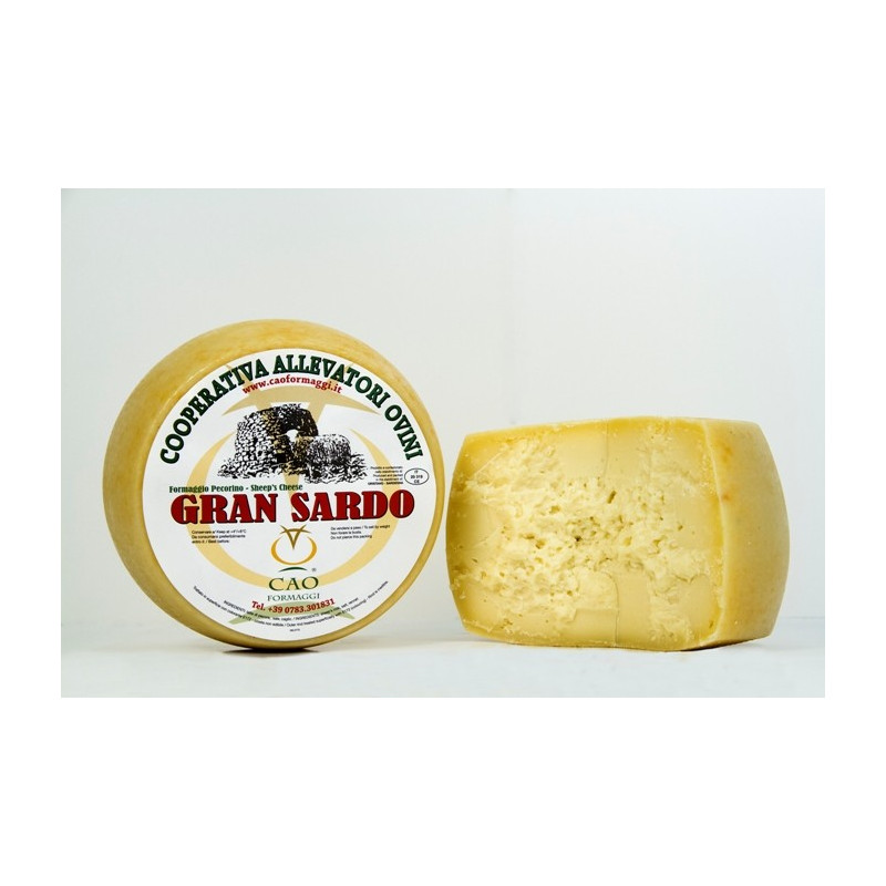Gran Sardo, fromage pecorino - demi forme - Cao Formaggi Gran Sardo, fromage pecorino - demi forme - Cao Formaggi
