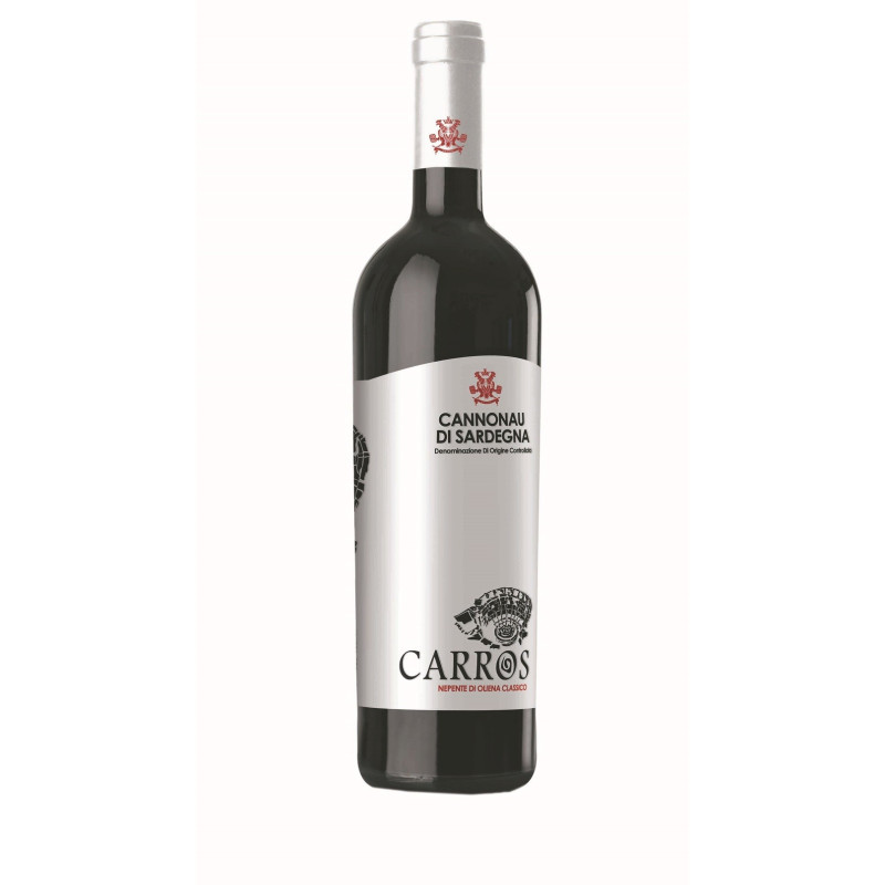 Carros - Cannonau di Sardegna D.O.C. - Nepente di Oliena - Prodotto Tipico Sardo - Bottiglia 0,75l - Vini Puddu Carros - Cannonau di Sardegna D.O.C. - Nepente di Oliena - Prodotto Tipico Sardo - Bottiglia 0,75l - Vini Puddu