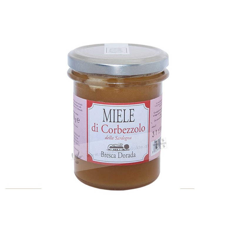 Miele di Corbezzolo - Miele Sardo - Prodotto Tipico Sardo - Vasetto da 250g - Bresca Dorada
