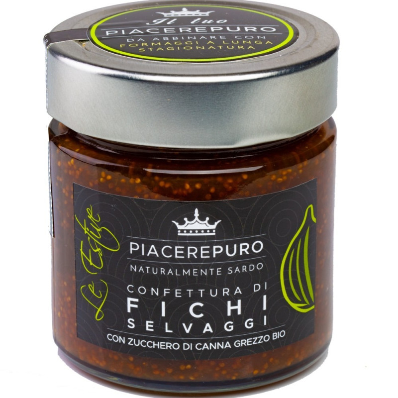 Sardische Feigenmarmelade und Bio-Rohrohrzucker - Piacere Puro Sardische Feigenmarmelade und Bio-Rohrohrzucker - Piacere Puro