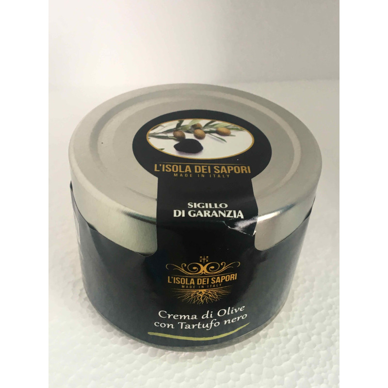 Crema di olive con tartufo nero estivo - L'isola dei Sapori Crema di olive con tartufo nero estivo - L'isola dei Sapori