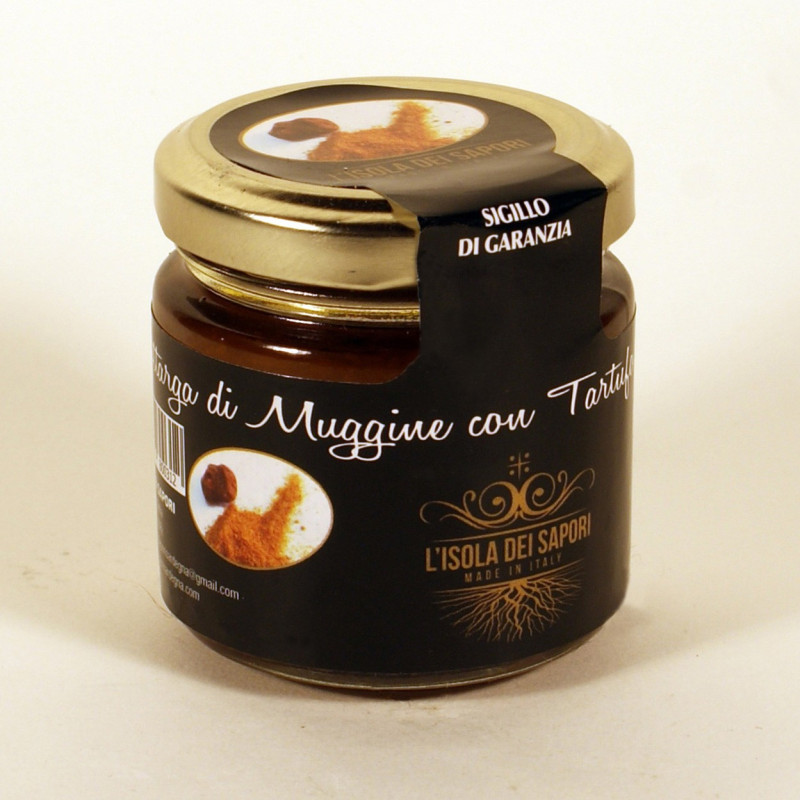 Meeräschen-Bottarga mit schwarzem Trüffel – L'isola dei Sapori Meeräschen-Bottarga mit schwarzem Trüffel – L'isola dei Sapori