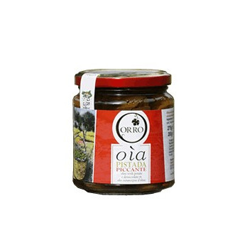 Oia Pistada piccante, olive denocciolate e pestate in olio evo  - Famiglia Orro