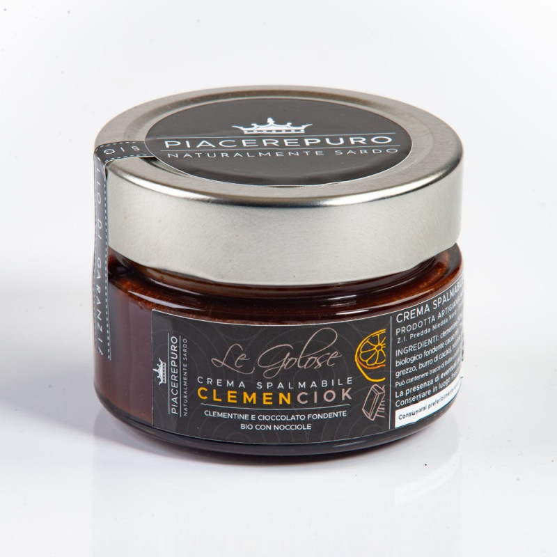 Confiture de clémentines sardes, chocolat noir et noisettes - Piacere Puro Confiture de clémentines sardes, chocolat noir et noisettes - Piacere Puro