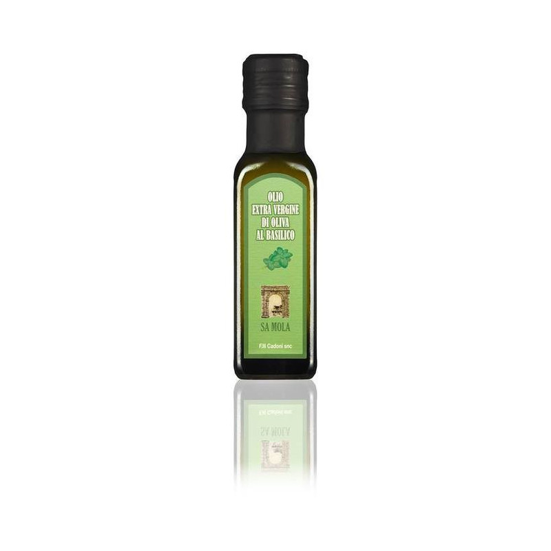 Olio d'oliva al basilico - Sa Mola Olio d'oliva al basilico - Sa Mola