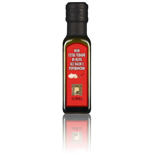 Olio d'oliva all'aglio e peperoncino - Sa Mola