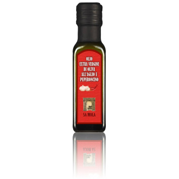 Olio d'oliva all'aglio e peperoncino - Sa Mola