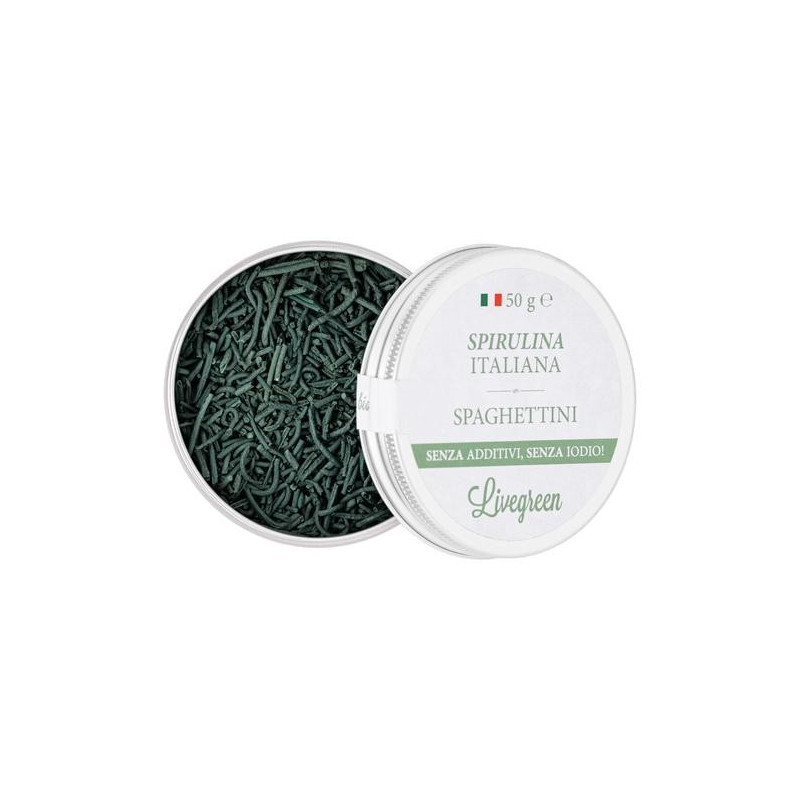 Spirulina-Algen in Spaghetti - Livegreen Spirulina-Algen in Spaghetti - Livegreen