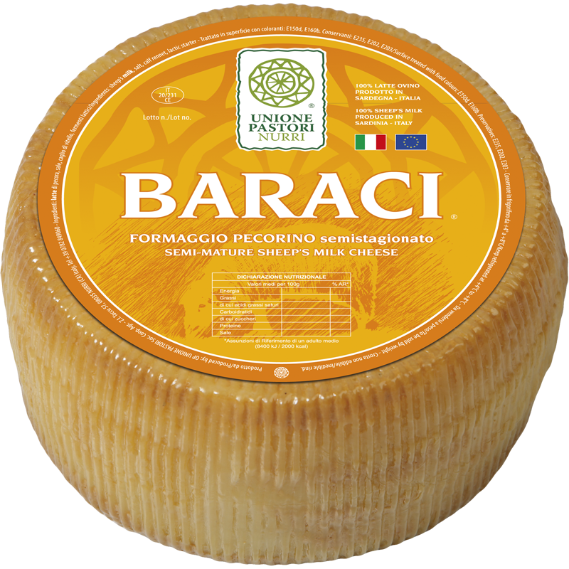 Baraci - Pecorino semi-affiné - Union des bergers de Nurri Baraci - Pecorino semi-affiné - Union des bergers de Nurri