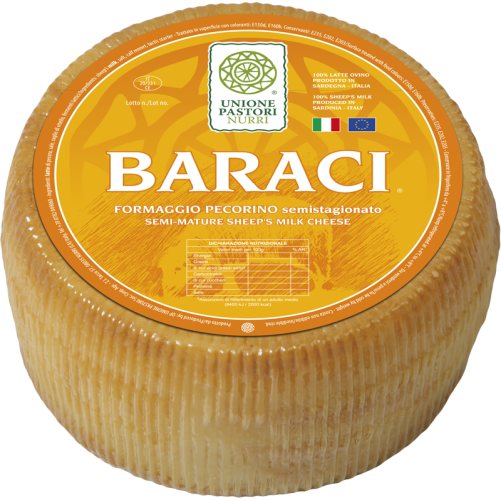 Baraci - pecorino semistagionato - Unione dei pastori di Nurri