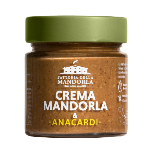 CREMA BIO DI MANDORLA E ANACARDI - La Fattoria della Mandorla