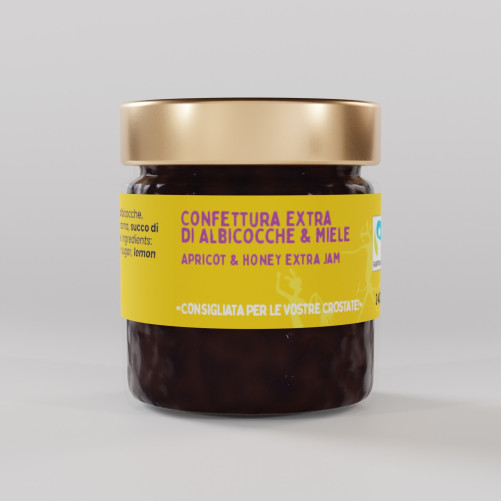 Confettura extra di Albicocche e Miele - 3x240gr - Nostos