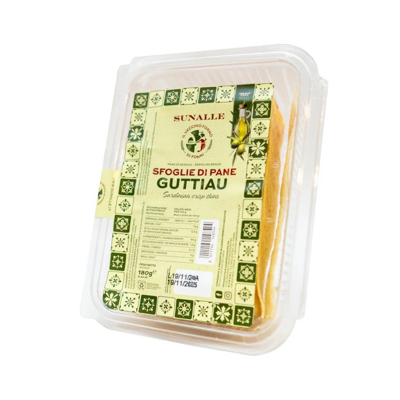 Pane Guttiau classico - Confezione 180 gr - Sunalle Pane Guttiau classico - Confezione 180 gr - Sunalle