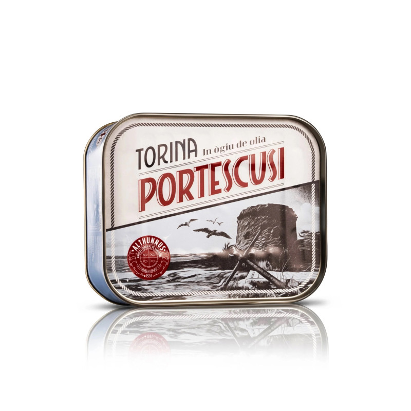 Torina de Portescusi - Filetto di Tonno Rosso - Latta da 350 g - Althunnus Torina de Portescusi - Filetto di Tonno Rosso - Latta da 350 g - Althunnus
