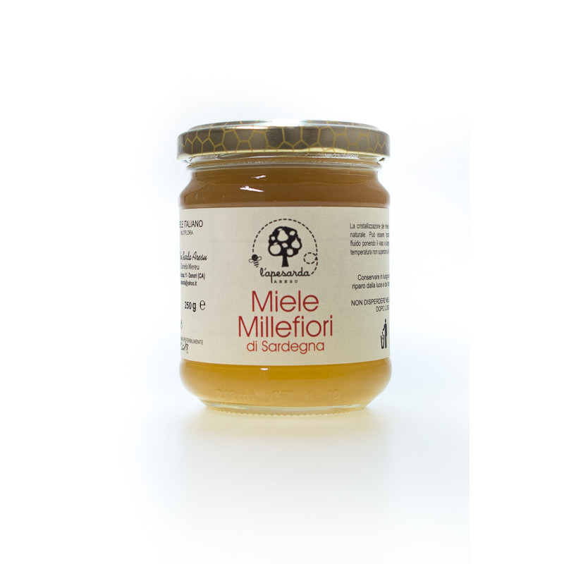 Miele Millefiori - Miele Sardo - Vasetto da 250 gr - L’Ape Sarda Aresu Miele Millefiori - Miele Sardo - Vasetto da 250 gr - L’Ape Sarda Aresu