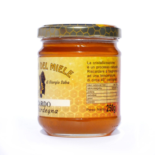 Miele di Cardo - Miele Sardo - Vasetto 250 gr - L’Isola del Miele