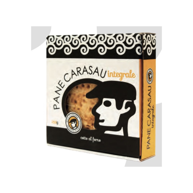 Pane Carasau Integrale - Pane Tipico Sardo - Pacco da 250 g - Su Guttiau