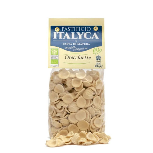Orecchiette Bio- Pasta di Grano Duro - Prodotta in Basilicata - Pacco da 500 g - Pastificio Italyca