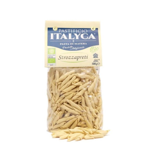 Strozzapreti Bio- Pasta di Grano Duro - Prodotta in Basilicata - Pacco da 500 g - Pastificio Italyca