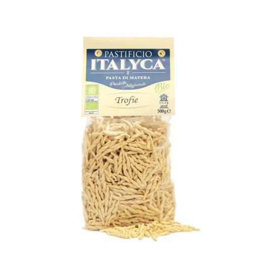Trofie Bio- Pasta di Grano Duro - Prodotta in Basilicata - Pacco da 500 g - Pastificio Italyca
