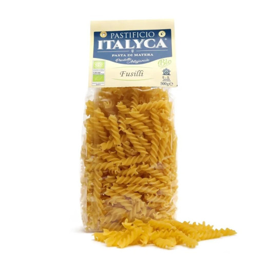 Fusilli Bio- Pasta di Grano Duro - Prodotta in Basilicata - Pacco da 500 g - Pastificio Italyca