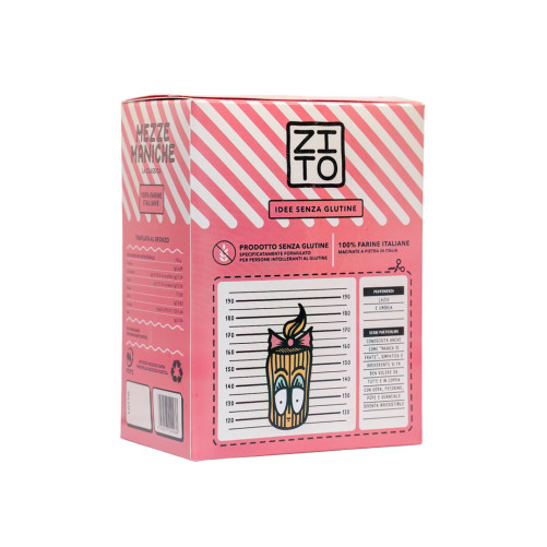 Mezze Maniche Classiche - Pasta Senza Glutine - Prodotta nel Lazio - Prodotto Tipico Italiano - Pacco da 400 g - Pasta Zito