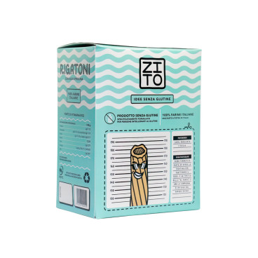 Rigatoni à la Spiruline - Pâtes Sans Gluten à la Farine de Spiruline - Produites dans le Latium - Paquet de 250 g - Pasta Zito