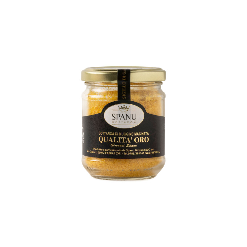 Grated Mullet Roe - Gold Quality - Typical Sardinian Product - 70 g Jar - Giovanni Spanu Grated Mullet Roe - Gold Quality - Typical Sardinian Product - 70 g Jar - Giovanni Spanu