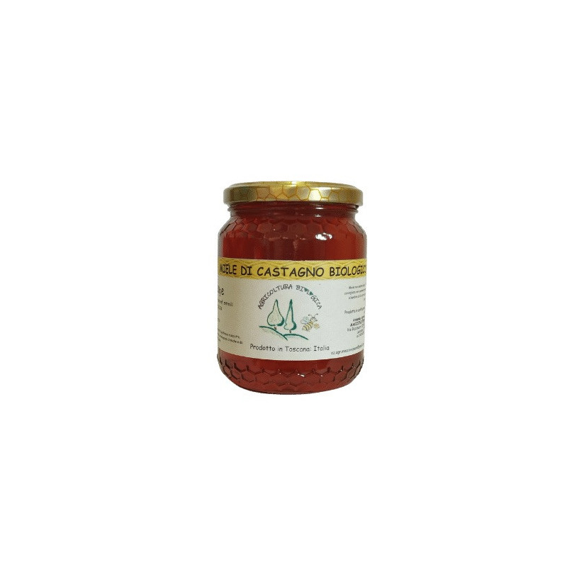 Miel de Châtaignier Biologique – Miel Toscan – Pot de 250 g – Azienda Agricola Maccioni Piero Miel de Châtaignier Biologique – Miel Toscan – Pot de 250 g – Azienda Agricola Maccioni Piero