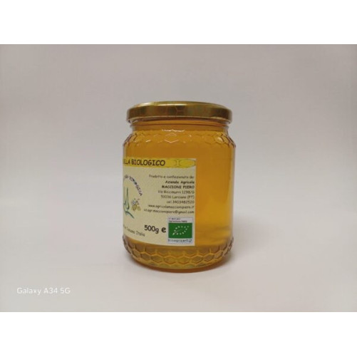 Miele di Sulla Biologico - Miele Toscano - Vasetto da 500 g - Azienda Agricola Maccioni Piero
