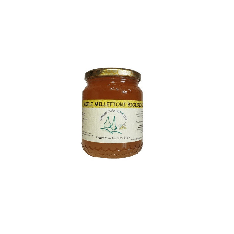 Miel Mille Fleurs Biologique – Miel Toscan – Pot de 500 g – Azienda Agricola Maccioni Piero Miel Mille Fleurs Biologique – Miel Toscan – Pot de 500 g – Azienda Agricola Maccioni Piero