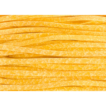 Safran-Fettuccine - Spezial-Eiernudeln - Hergestellt in den Marken - 250-g-Packung - Marcozzi di Campoflione