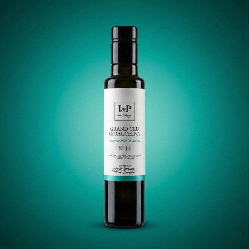 N°11 Grand Cru Gioacchina - Pendolino - Natives Olivenöl Extra - Typisches Produkt aus dem Latium - 250-ml-Flasche - I & P N°11 Grand Cru Gioacchina - Pendolino - Natives Olivenöl Extra - Typisches Produkt aus dem Latium - 250-ml-Flasche - I & P