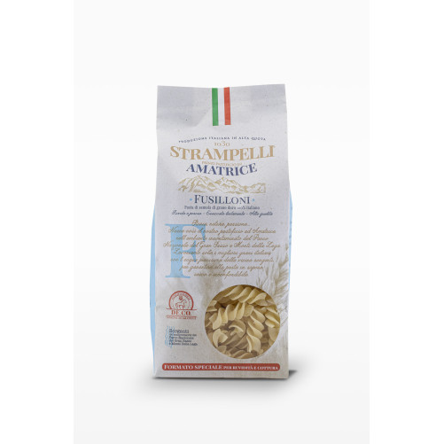 Fusilloni - Pasta di Grano Duro - Prodotto Tipico Italiano - Prodotto nel Lazio - Pacco da 350 g - Strampelli