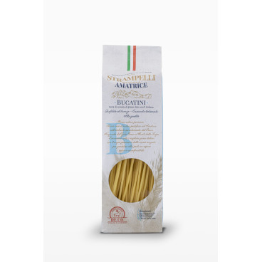 Bucatini - Pasta di Grano Duro - Prodotto Tipico Italiano - Prodotto nel Lazio - Pacco da 500 g - Strampelli
