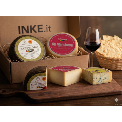 Kit Degustazione Formaggi Sardi Sa Marchesa: Fiore Sardo DOP e Pecorini Artigianali