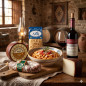 Cesto Regalo Sapori di Sardegna: Malloreddus rustici, Cannonau Lillovè, Pecorino DOP, Salsiccia Sarda Cesto Regalo Sapori di Sardegna: Malloreddus rustici, Cannonau Lillovè, Pecorino DOP, Salsiccia Sarda