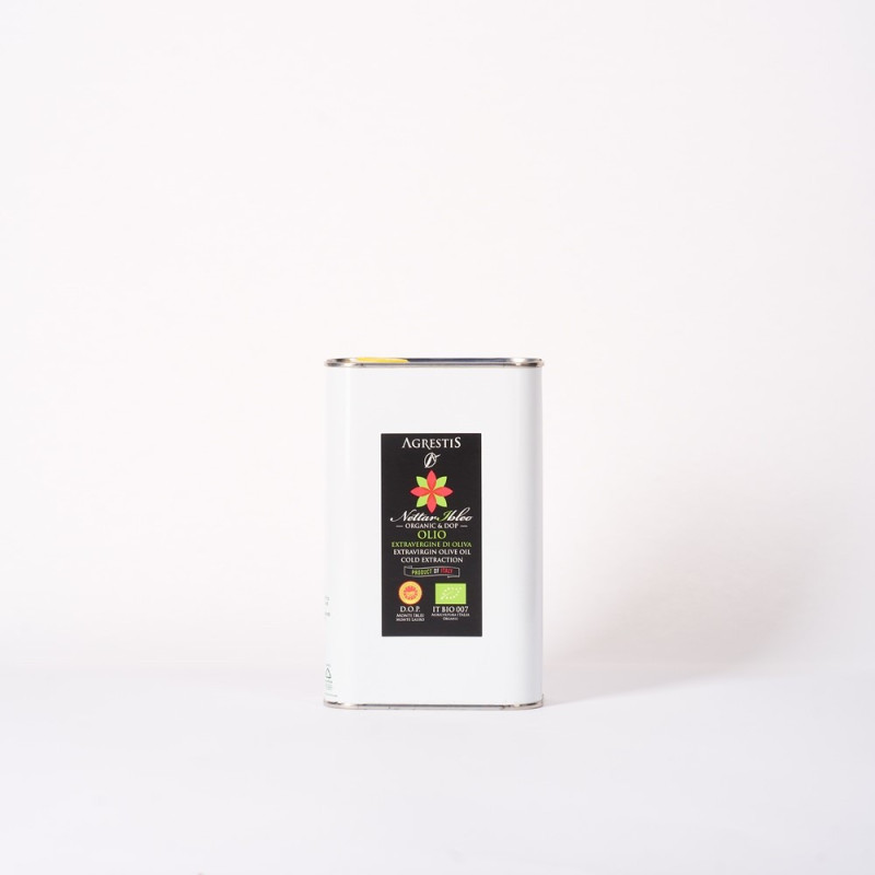Nettaribleo D.O.P. BIO - Olio Extravergine di Oliva Biologico - Prodotto Tipico Siciliano - Latta da 1 L - Agrestis Nettaribleo D.O.P. BIO - Olio Extravergine di Oliva Biologico - Prodotto Tipico Siciliano - Latta da 1 L - Agrestis