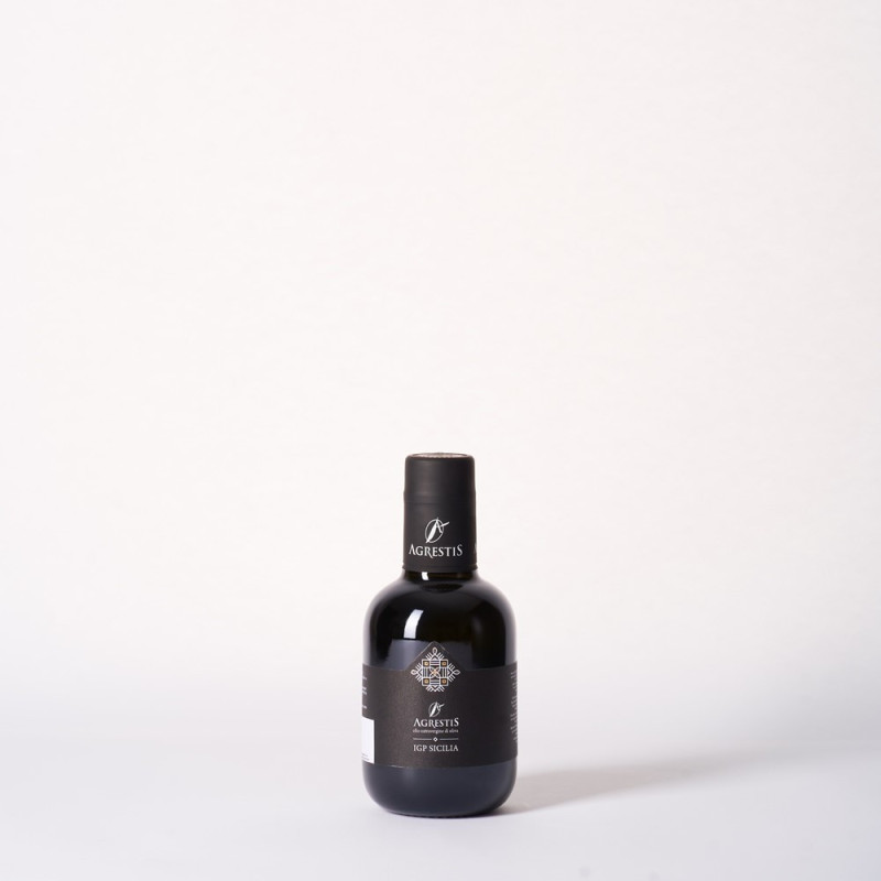Agrestis I.G.P. Sicilia - Natives Olivenöl Extra - Kalt Extrahiert - Typisches Sizilianisches Produkt - 250ml-Flasche - Agrestis