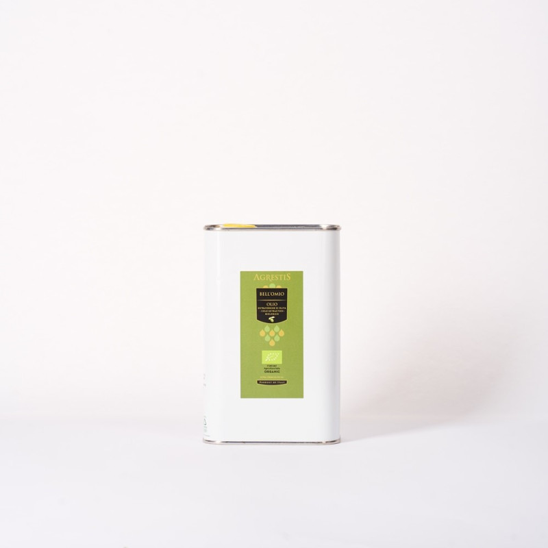 Bell’omio BIO - Huile d’Olive Extra Vierge Biologique - Produit Typique Sicilien - Bidon de 1 L - Agrestis Bell’omio BIO - Huile d’Olive Extra Vierge Biologique - Produit Typique Sicilien - Bidon de 1 L - Agrestis