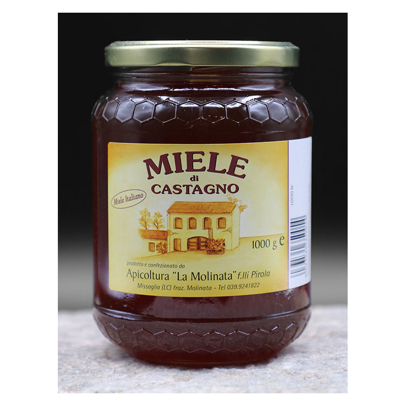 Miel de Châtaignier - Miel de Lombardie - Pot de 250 g - Apiculture « La Molinata » Miel de Châtaignier - Miel de Lombardie - Pot de 250 g - Apiculture « La Molinata »