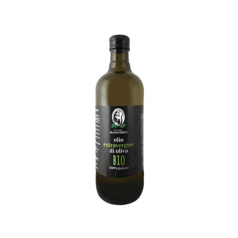 Olio Extravergine di Oliva BIOLOGICO - Estratto a Freddo - Prodotto a Brescia - Bottiglia da 1 L - Frantoio Manestrini Olio Extravergine di Oliva BIOLOGICO - Estratto a Freddo - Prodotto a Brescia - Bottiglia da 1 L - Frantoio Manestrini
