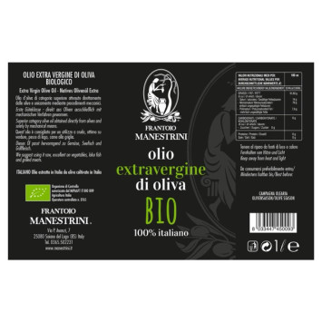 Olio Extravergine di Oliva BIOLOGICO - Frantoio Manestrini - 1 L - Frantoio Manestrini