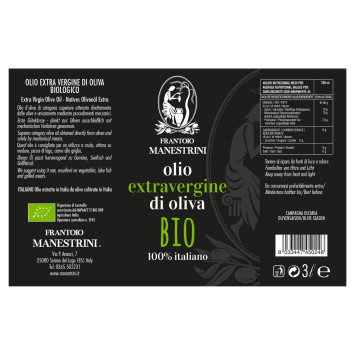 ORGANIC Extra Virgin Olive Oil – Frantoio Manestrini