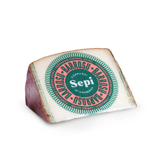 Barrosu – Mixed Sheep’s and Goat’s Milk Cheese – Whole Wheel 2.8 kg– Produced in Marrubiu – Traditional Sardinian Product – Sepi