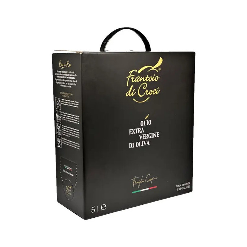 Huile d’Olive Vierge Extra Biologique - Huile EVO - Produit Typique Toscan - Bidon de 5 L - Frantoio di Croci Huile d’Olive Vierge Extra Biologique - Huile EVO - Produit Typique Toscan - Bidon de 5 L - Frantoio di Croci