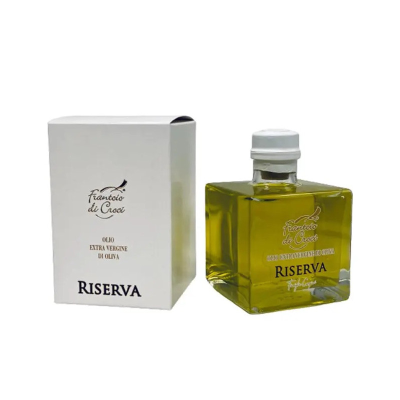 Riserva Extra Virgin Olive Oil - EVO Oil - Typical Tuscan Product - 200 ml Bottle - Frantoio di Croci Riserva Extra Virgin Olive Oil - EVO Oil - Typical Tuscan Product - 200 ml Bottle - Frantoio di Croci