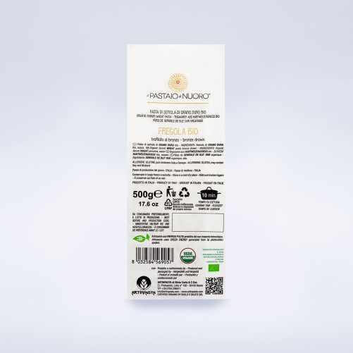 Fregola Biologica - Pasta di Grano Duro - Prodotto Tipico Sardo - Pacco da 500 g - Artinpasta