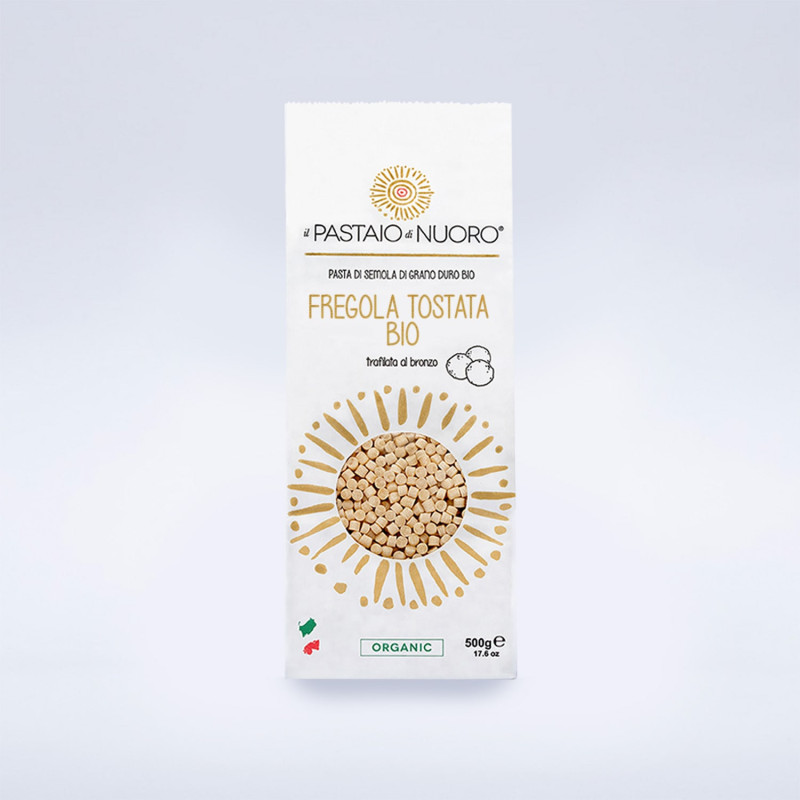 Fregola Tostata Biologica - Pasta di Grano Duro - Prodotto Tipico Sardo - Pacco da 500 g - Artinpasta Fregola Tostata Biologica - Pasta di Grano Duro - Prodotto Tipico Sardo - Pacco da 500 g - Artinpasta