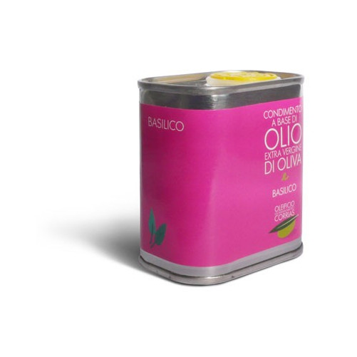 Olio extra vergine di oliva e basilico - Oleificio Corrias
